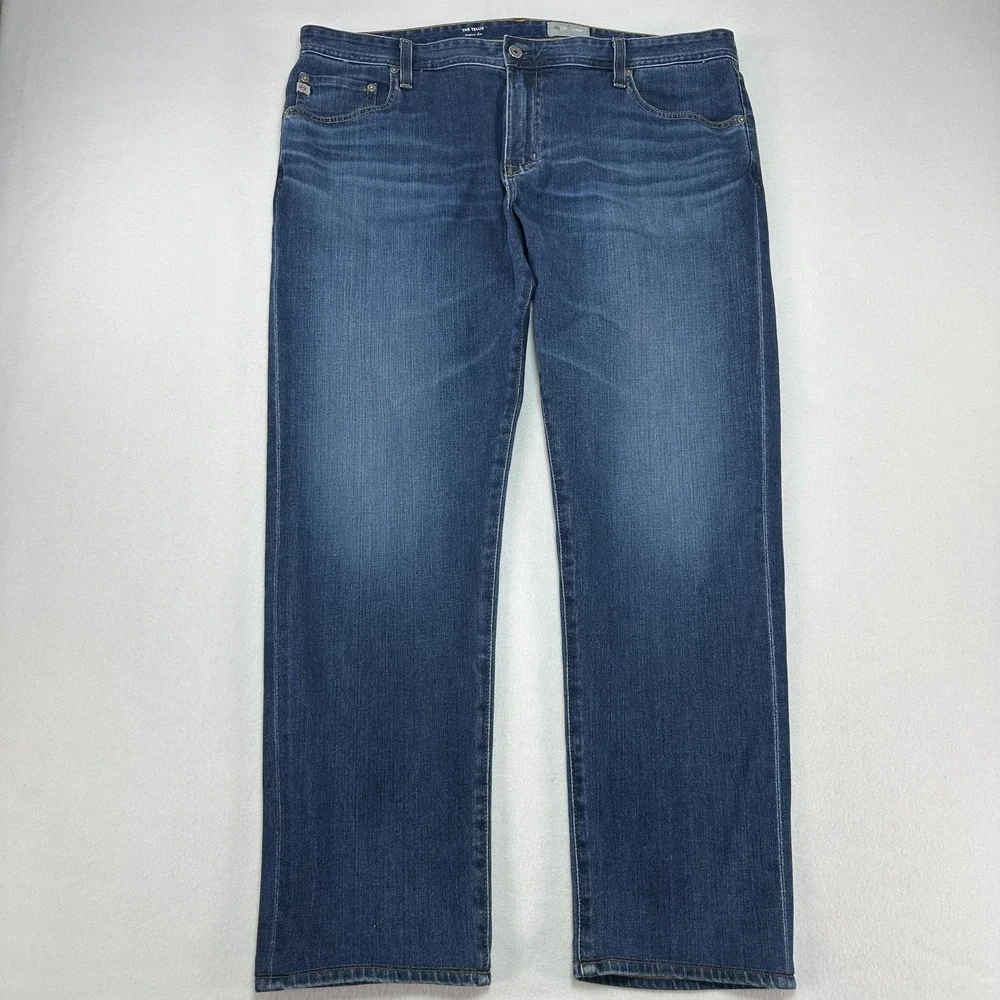 AG Adriano Goldschmied The Tellis Jeans Mens 40x32 Blue Slim Stretch Denim 360